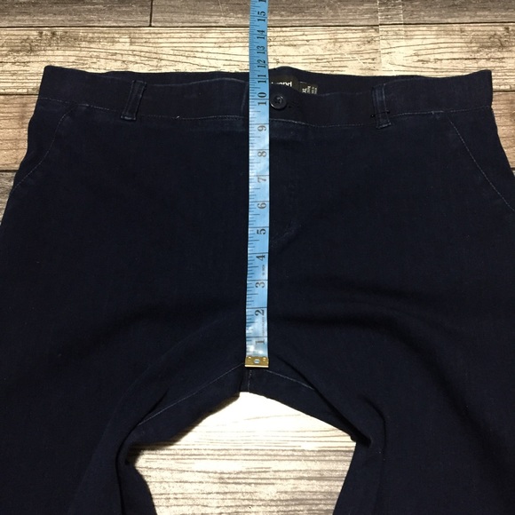 Betabrand Pull On Jeans Straight Women’s XL Petite Dark Wash Blue (Inseam 28.5) - Picture 3 of 10
